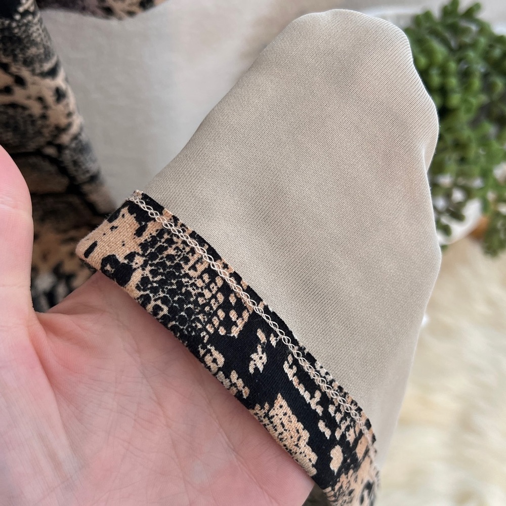 ZARA | 💎 Rare 💎 Snakeskin Animal Pattern Print Midi Dress Women’s Small - Picture 5 of 8